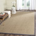 thumbnail image 1 of SAFAVIEH Natural Fiber Arbor Bordered Area Rug, Natural/Dark Gray, 3' x 5' - Coastal Design, Natural & Dark Grey, Seagrass, Ideal for Entryway, Kitchen, Living Room, Office, Bathroom, Bedside, 1 of 13
