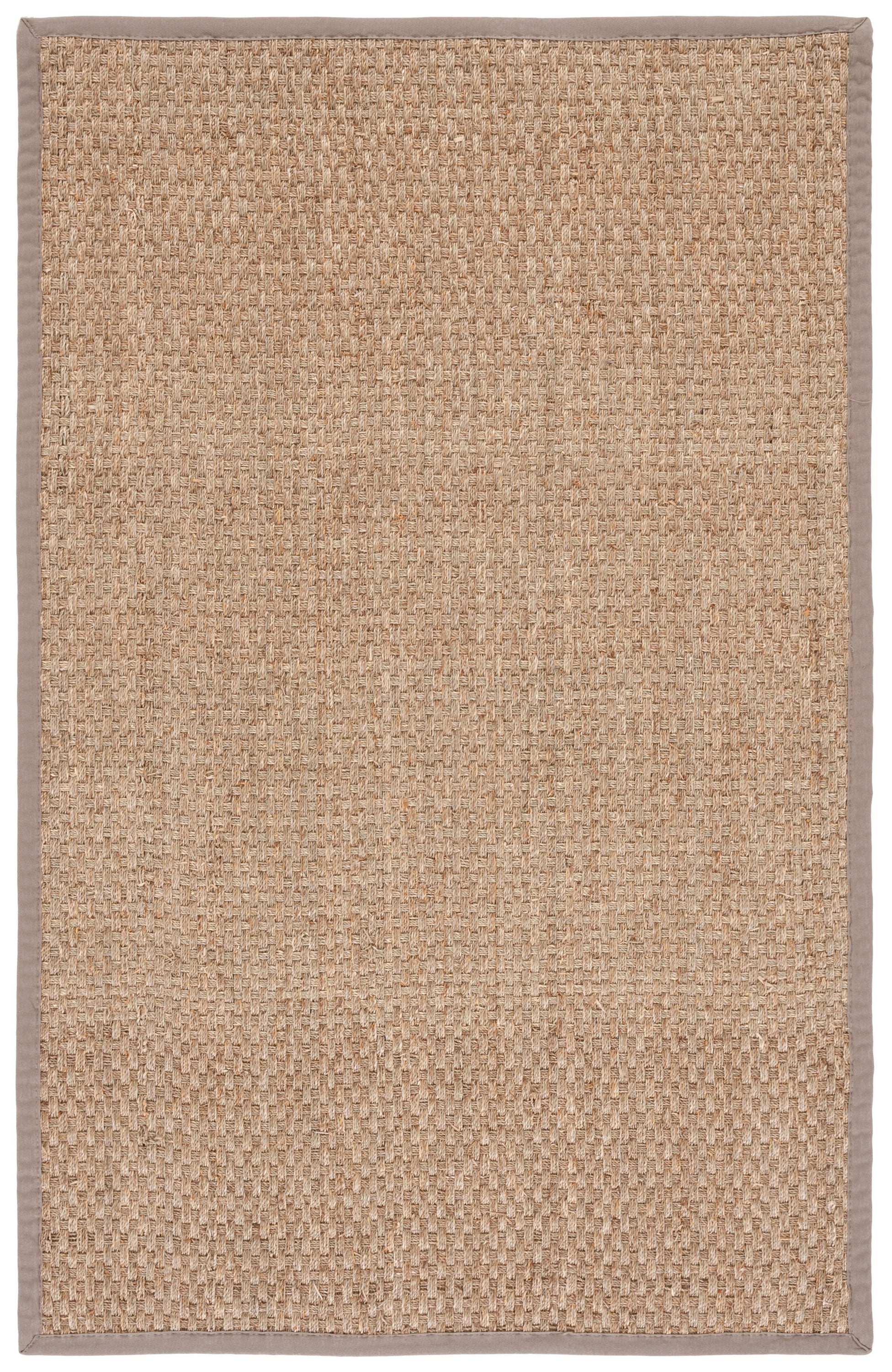 Natural and Grey Flat Woven Reversible Area Rug