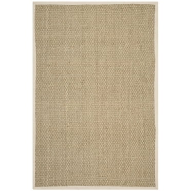 SAFAVIEH Natural Fiber Arbor Border Area Rug, Natural/Ivory, 2' x 3'