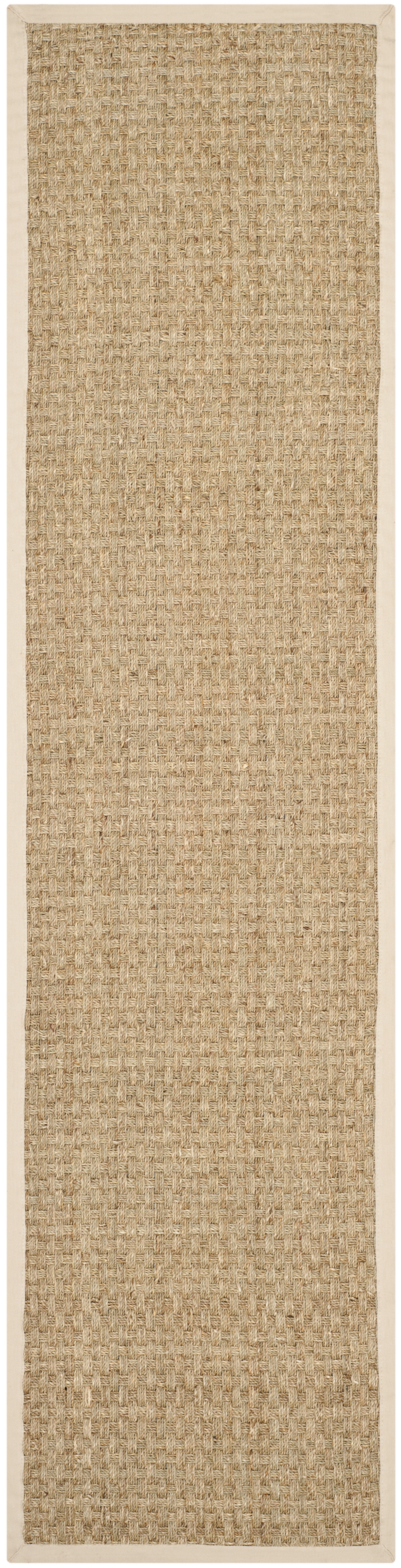 SAFAVIEH Natural Fiber Arbor Border Runner Rug, Natural/Beige, 2'6" x