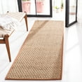 thumbnail image 1 of SAFAVIEH Natural Fiber Arbor Bordered Runner Rug, Natural/Brown, 2'6" x 14' - Coastal Design, Natural & Brown, Seagrass, Ideal for Entryway, Kitchen, Living Room, Office, Hallway, 1 of 11