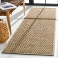 thumbnail image 1 of SAFAVIEH Natural Fiber Arbor Bordered Runner Rug, Natural/Gray, 2'6" x 18' - Coastal Design, Natural & Grey, Seagrass, Ideal for Entryway, Kitchen, Living Room, Office, Hallway, 1 of 12