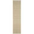 thumbnail image 1 of SAFAVIEH Natural Fiber Arbor Bordered Runner Rug, Natural/Ivory, 2'6" x 14' - Coastal Design, Natural & Ivory, Seagrass, Ideal for Entryway, Kitchen, Living Room, Office, Hallway, 1 of 8
