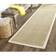 thumbnail image 1 of SAFAVIEH Natural Fiber Arbor Bordered Runner Rug, Natural/Ivory, 2'6" x 20', 1 of 13