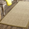 thumbnail image 1 of SAFAVIEH Natural Fiber Arbor Bordered Runner Rug, Natural/Olive, 2'6" x 6' - Coastal Design, Natural & Olive, Seagrass, Ideal for Entryway, Kitchen, Living Room, Office, Hallway, 1 of 11