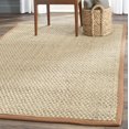 thumbnail image 1 of SAFAVIEH Natural Fiber Arbor Bordered Area Rug, Natural/Brown, 5' x 8' - Coastal Design, Natural & Brown, Seagrass, Ideal for Entryway, Kitchen, Living Room, Office, 1 of 12