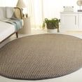 thumbnail image 1 of SAFAVIEH Natural Fiber Arbor Bordered Area Rug, Natural/Gray, 6' x 8' Oval - Coastal Design, Natural & Grey, Seagrass, Ideal for Entryway, Kitchen, Living Room, Office, 1 of 10
