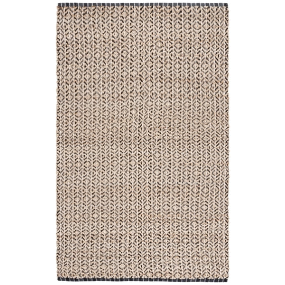 SAFAVIEH Natural Fiber Archer Geometric Area Rug, Natural/Black, 3' x 5'