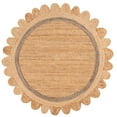 thumbnail image 1 of SAFAVIEH Natural Fiber Archibald Bordered Area Rug, Natural/Grey, 6' x 6' Round, 1 of 7
