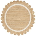 thumbnail image 1 of SAFAVIEH Natural Fiber Archibald Bordered Area Rug, Natural/Ivory, 5' x 5' Round, 1 of 10