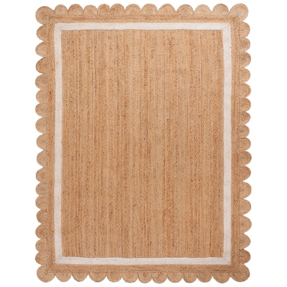 SAFAVIEH Natural Fiber Archibald Bordered Area Rug, Natural/Ivory, 8' x 10'