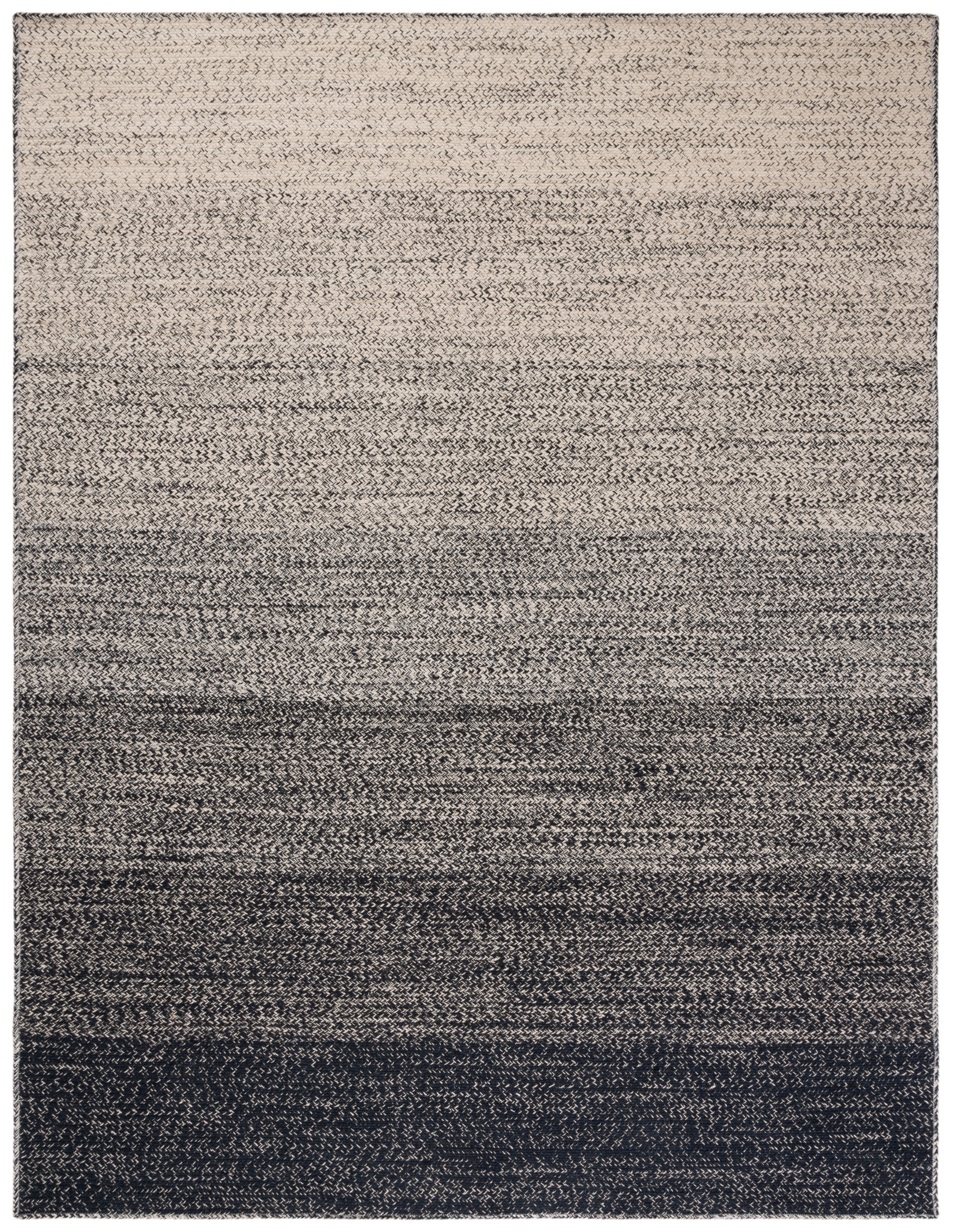 SAFAVIEH Natural Fiber Arda Gradient Area Rug, Natural/Black, 8' x 10'