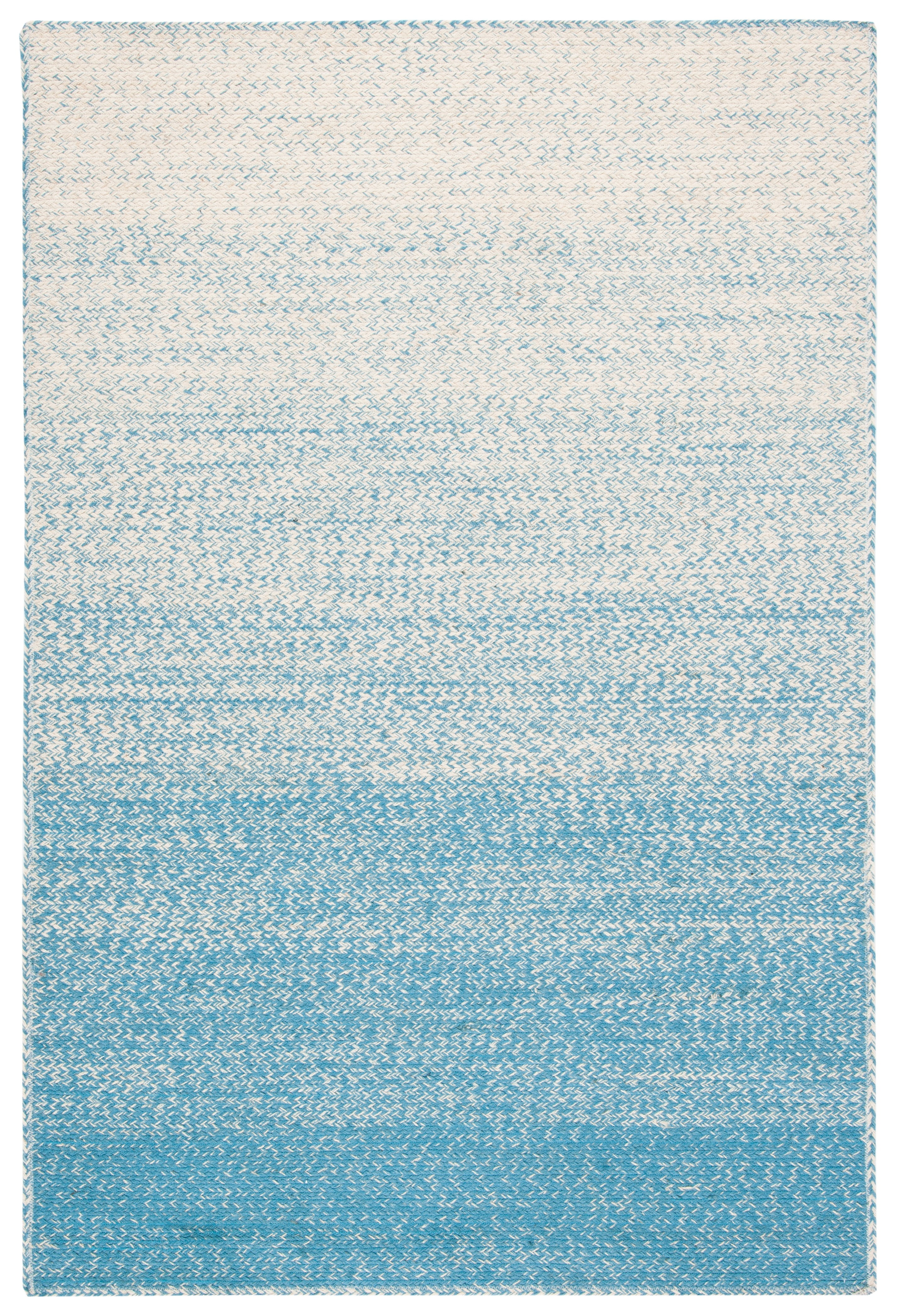 SAFAVIEH Natural Fiber Arda Gradient Area Rug, Natural/Light Blue, 4' x 6'