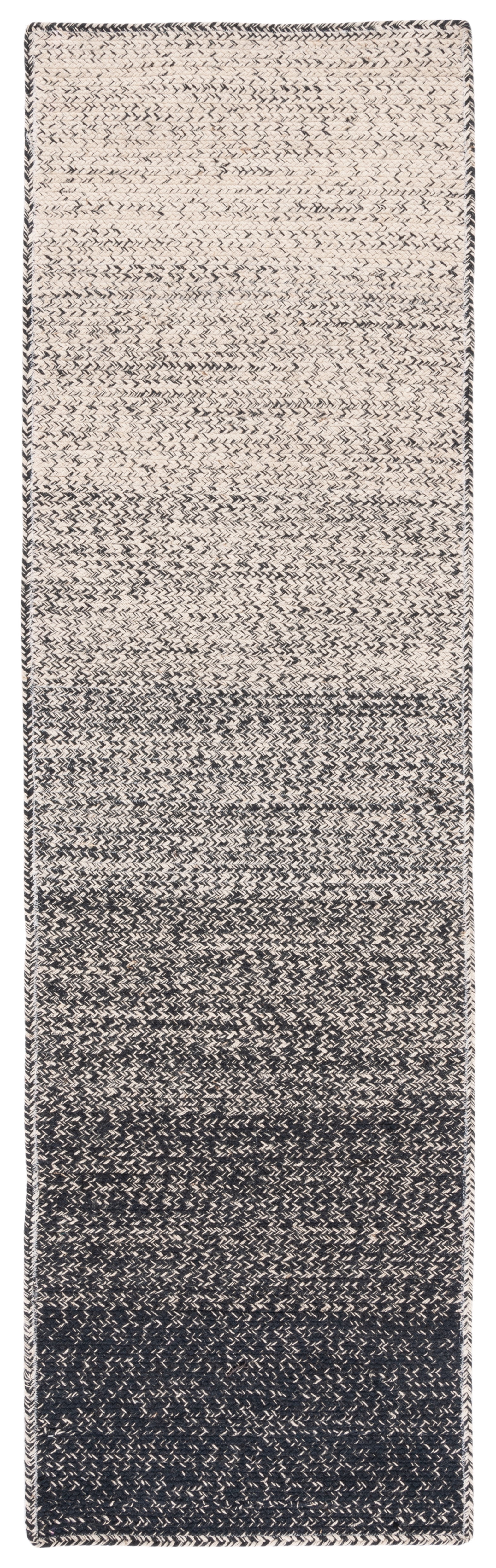 SAFAVIEH Natural Fiber Arda Gradient Runner Rug, Natural/Black, 2'3" x 8'