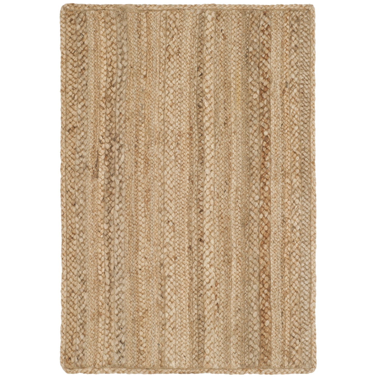 Natural Braided Jute Handmade Non-slip 2' x 3' Rug