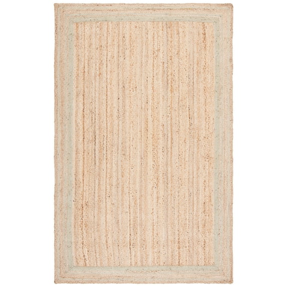 SAFAVIEH Natural Fiber Ariana Bordered Area Rug, Green/Natural, 4' x 6'