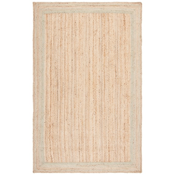 SAFAVIEH Natural Fiber Ariana Bordered Area Rug, Green/Natural, 9' x 12'