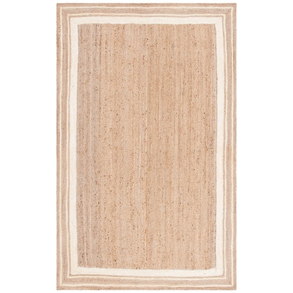 SAFAVIEH Natural Fiber Ariana Bordered Area Rug, Ivory/Natural, 9' x 12'