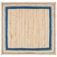 thumbnail image 1 of SAFAVIEH Natural Fiber Ariana Bordered Area Rug, Navy/Natural, 6' x 6' Square, 1 of 8