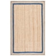 thumbnail image 1 of SAFAVIEH Natural Fiber Ariana Bordered Area Rug, Navy/Natural, 6' x 9', 1 of 8