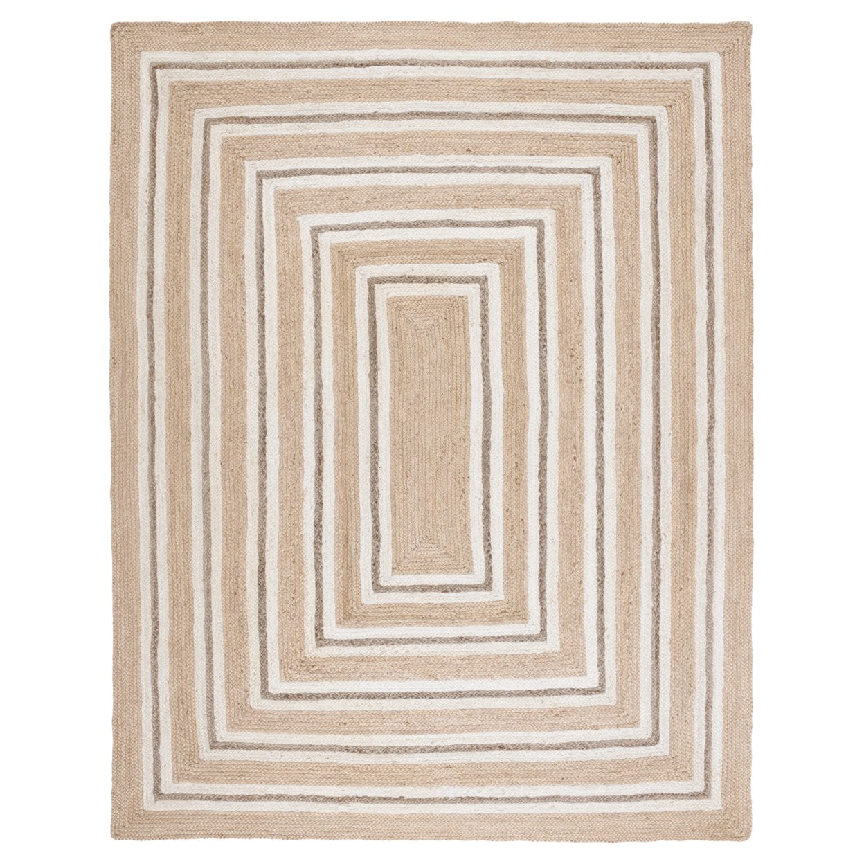 SAFAVIEH Natural Fiber Asia Geometric Area Rug, Natural/Ivory, 3' x 5'