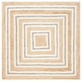 thumbnail image 1 of SAFAVIEH Natural Fiber Asia Geometric Area Rug, Natural/Ivory, 6' x 6' Square, 1 of 7