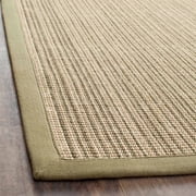SAFAVIEH Natural Fiber Aspen Striped Sisal Area Rug, Green, 3 x 5