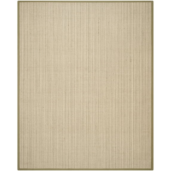 SAFAVIEH Natural Fiber Aspen Striped Sisal Area Rug, Green, 6' x 9'