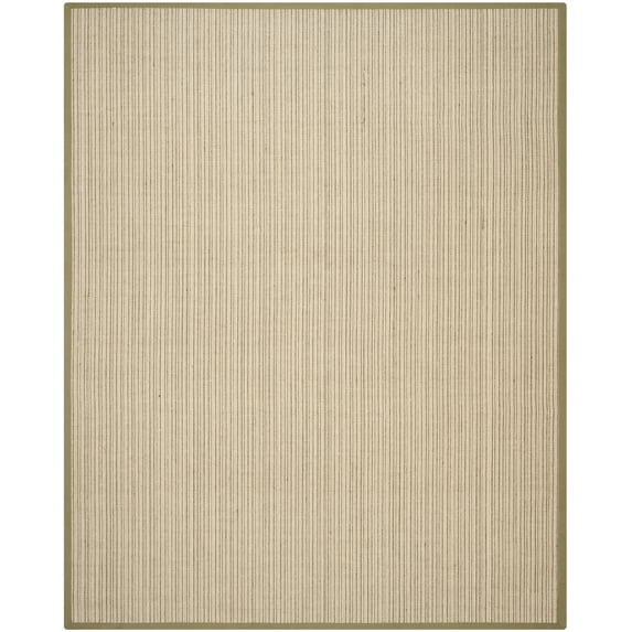 SAFAVIEH Natural Fiber Aspen Striped Area Rug, Green, 8' x 10'