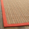 thumbnail image 1 of SAFAVIEH Natural Fiber Aspen Striped Sisal Area Rug, Rust, 2'6" x 4', 1 of 8