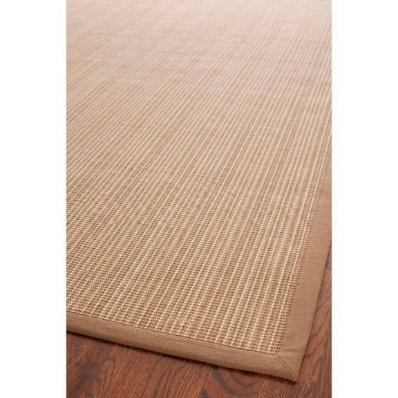 SAFAVIEH Natural Fiber Aspen Striped Sisal Area Rug, Tan, 8' x 8' Square