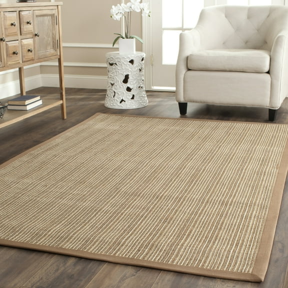 SAFAVIEH Natural Fiber Aspen Striped Sisal Runner Rug, Tan, 2' x 8'