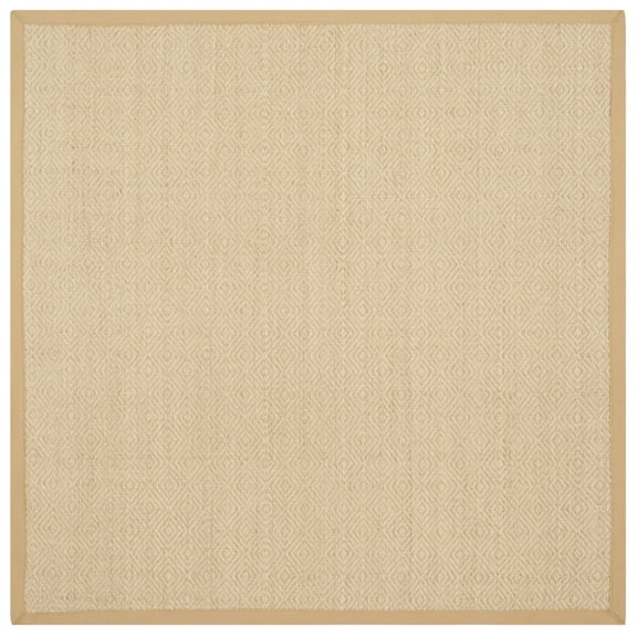 SAFAVIEH Natural Fiber Axum Geometric Sisal Area Rug, Natural/Beige, 6' x 6' Square