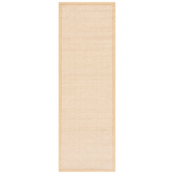 SAFAVIEH Natural Fiber Axum Geometric Sisal Runner Rug, Natural/Beige, 2'6" x 8'