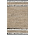 thumbnail image 1 of SAFAVIEH Natural Fiber Becky Solid Area Rug, Natural/Black, 2' x 3', 1 of 6