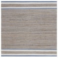 thumbnail image 1 of SAFAVIEH Natural Fiber Becky Solid Area Rug, Natural/Blue, 6' x 6' Square, 1 of 8