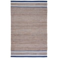 thumbnail image 1 of SAFAVIEH Natural Fiber Becky Solid Area Rug, Natural/Navy, 6' x 9', 1 of 8