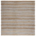 thumbnail image 1 of SAFAVIEH Natural Fiber Beulah Striped Area Rug, Light Blue/Natural, 6'6" x 6'6" Square, 1 of 11