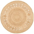thumbnail image 1 of SAFAVIEH Natural Fiber Bradford Geometric Area Rug, Natural, 7' x 7' Round, 1 of 7