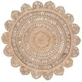 thumbnail image 1 of SAFAVIEH Natural Fiber Calanthia Geometric Area Rug, Natural, 9' x 9' Round, 1 of 8