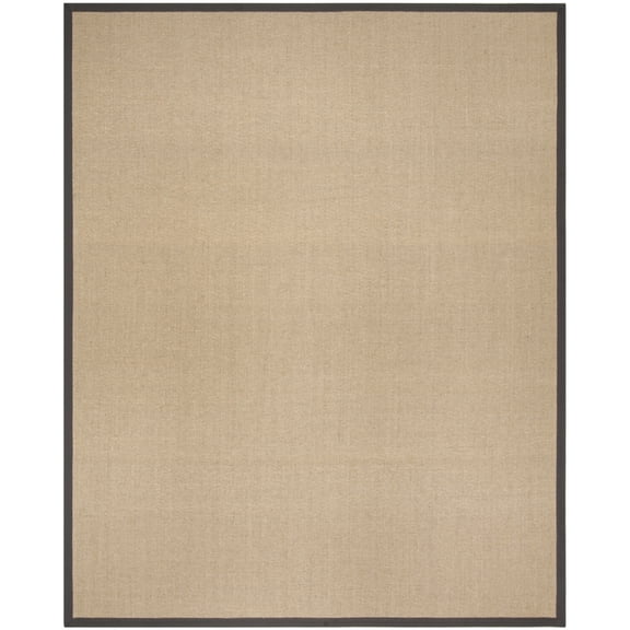 SAFAVIEH Natural Fiber Cantor Solid Area Rug, Natural/Grey, 2' x 3'