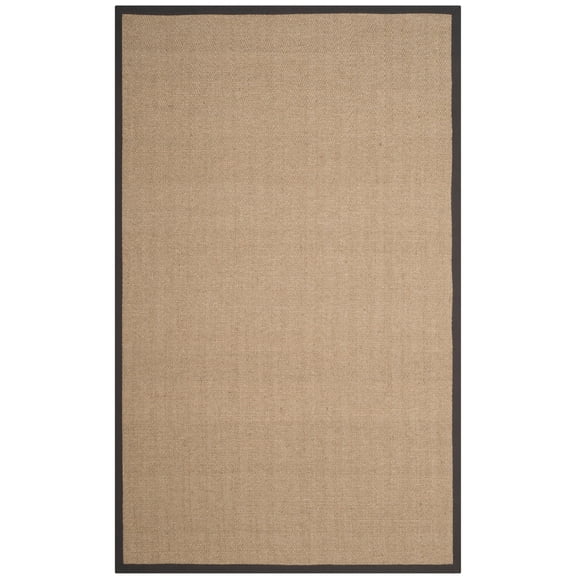 SAFAVIEH Natural Fiber Cantor Solid Sisal Area Rug, Natural/Grey, 4' x 6'