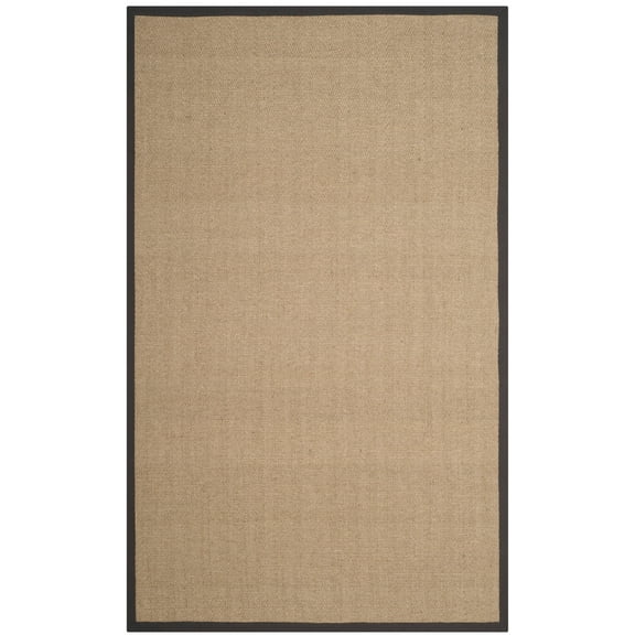 SAFAVIEH Natural Fiber Cantor Solid Sisal Area Rug, Natural/Grey, 5' x 8'