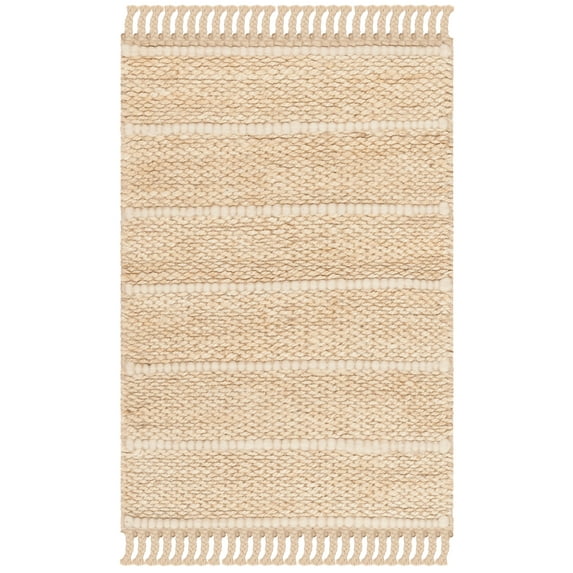SAFAVIEH Natural Fiber Carrie Braided Area Rug, Ivory, 2' x 3'