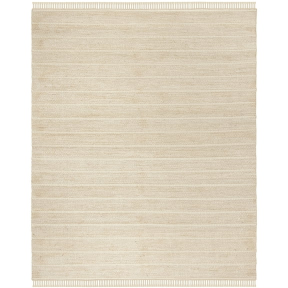 SAFAVIEH Natural Fiber Carrie Braided Area Rug, Ivory, 6' x 6' Round