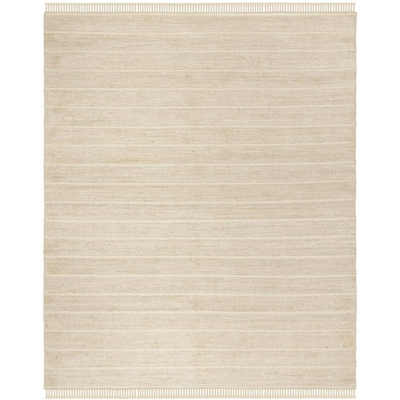 SAFAVIEH Natural Fiber Carrie Braided Area Rug, Ivory, 6' x 6' Square