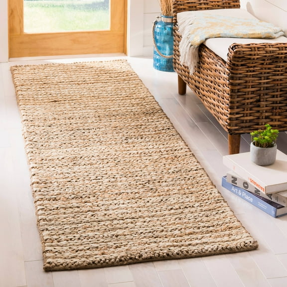 SAFAVIEH Natural Fiber Caymen Braided Jute Runner Rug, Natural, 2'3" x 8'