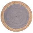 thumbnail image 1 of SAFAVIEH Natural Fiber Cebrail Geometric Area Rug, Grey/Natural, 4' x 4' Round, 1 of 7