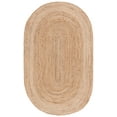 thumbnail image 1 of SAFAVIEH Natural Fiber Cebrail Geometric Area Rug, Natural, 4' x 6' Oval, 1 of 7
