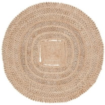 SAFAVIEH Natural Fiber Chandler Geometric Area Rug, Natural, 5' x 5' Round